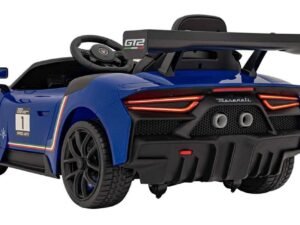 Realistic electric toy sports car pentru copii, design Maserati, speeds and lights.