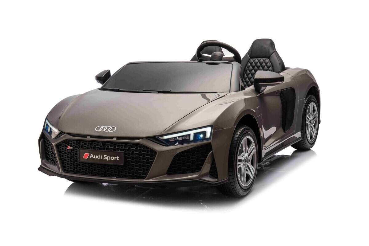 Mașină electrică pentru copii, model Audi Sport, design sportiv și realist, perfectă pentru joacă în aer liber.