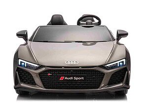 Mașină electrică pentru copii, model Audi Sport, cu design sportiv și lumini LED moderne.