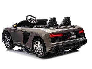 Mașinuță electrică pentru copii Audi R8, model sport, perfectă pentru joacă și aventură.