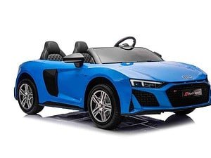 Joacă mașină electrică pentru copii, design sportiv, culoare albastră, sigură și distractivă pentru copii.