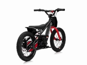 Bicicletă electrică pentru copii, stil modern și sigur, ideală pentru joacă și aventură.