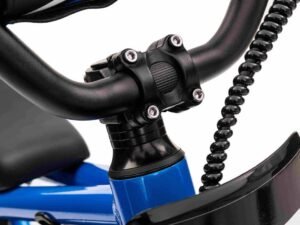1. Mânere și ghidon bicicleta electrică pentru copii, design sigur și ergonomic.