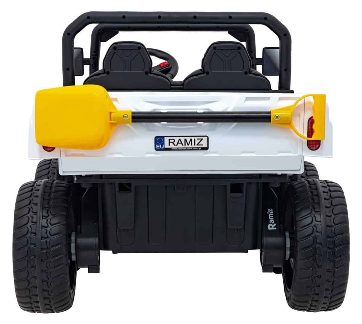 Tractor electric pentru copii, jucarie de exterior, design sigur și durabil, ideal pentru joaca copiilor mici.