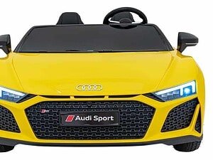 Jucărie auto sportică pentru copii, mașină electrică Audi R8, design realist, pentru jocuri și divertisment.