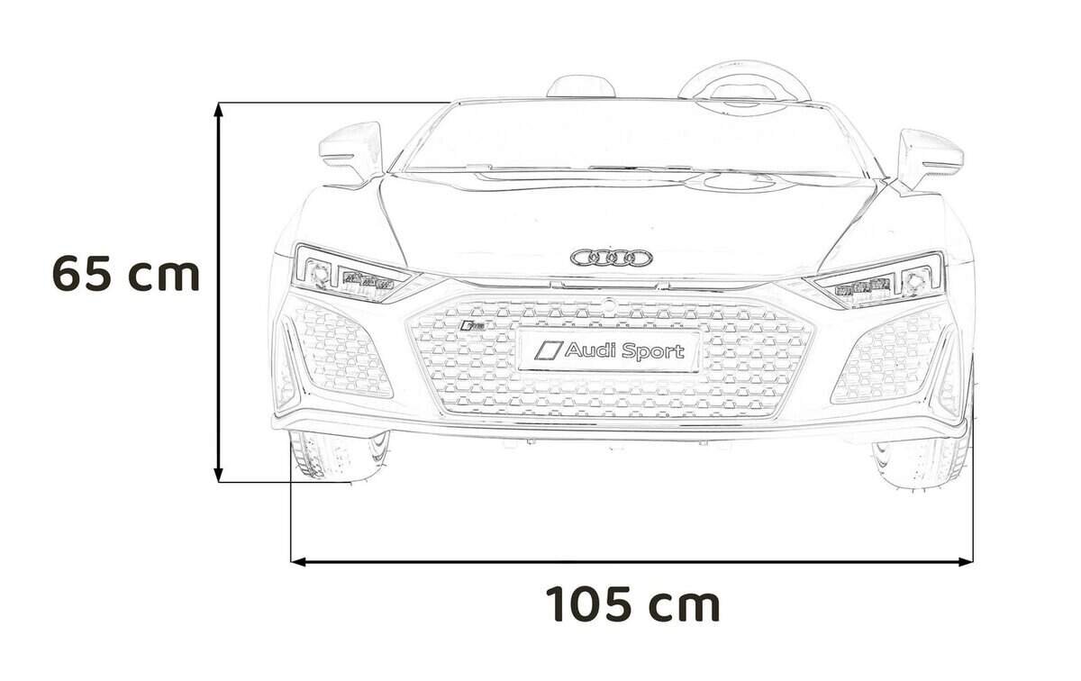 1. Jucarie educativa pentru copii, masurare inalte autovehicul replica Audi Sport.