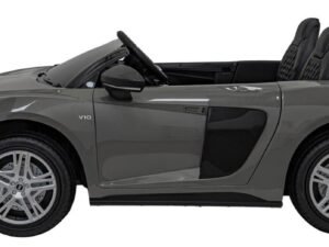 Mașină electrică pentru copii, model sport Audi, detalii realiste, perfectă pentru joacă și distracție.