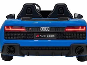 Mașină electrică pentru copii Audi R8 albastru, jucărie pentru micii pasionați de mașini.