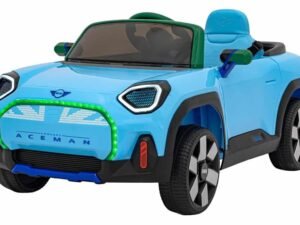 Mini mașină electrică pentru copii cu design atractiv și siguranță sporită.