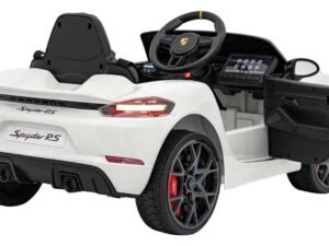 Mașină electrică pentru copii Porsche Cayenne RS, model realist pentru joacă și distracție.