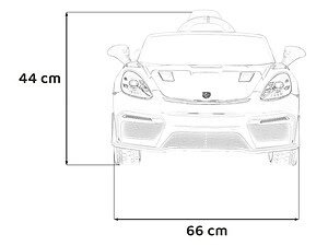 Mașină de jucărie pentru copii, model realist, dimensiuni 66x44 cm, perfectă pentru joacă și dezvoltare.