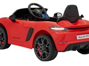 Mașină electrică pentru copii, Porsche Spyder RS, jucarie de exterior pentru copii, cadou perfect.