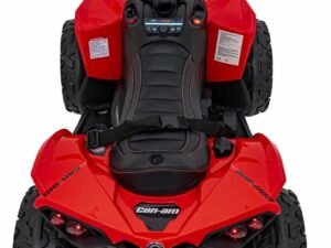 1. Mașinuță electrică pentru copii, model ATV roșu, sigur și distractiv.