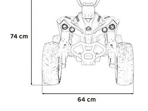 Joacă cu mașinuțe electrice pentru copii, model pentru aventuri și distracție în curte sau parc.