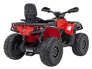 Mini ATV electric pentru copii, jucărie off-road, perfectă pentru joacă sigură.