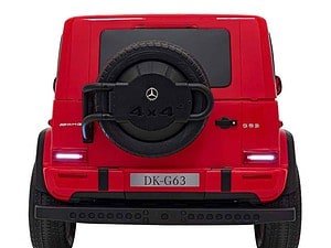 1. Mașină electrică pentru copii Mercedes G63 roșie, jucărie educativă și recreativă.