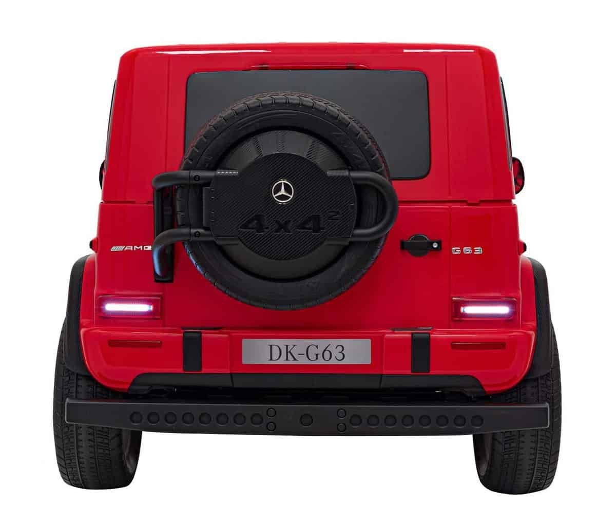 1. Mașină electrică pentru copii Mercedes G63 roșie, jucărie educativă și recreativă.