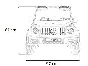 Mașinuță electrică pentru copii, model Mercedes-Benz, înălțime 81 cm, dimensiuni 97x81 cm, jucarie educativa pentru copii.