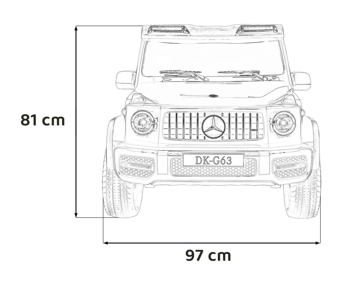 Mașinuță electrică pentru copii, model Mercedes-Benz, înălțime 81 cm, dimensiuni 97x81 cm, jucarie educativa pentru copii.