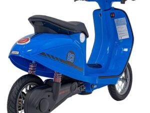 Jucarie vehicul electric pentru copii, scuter blue cu design modern și siguranță.