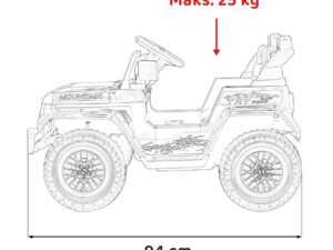 1. Mașinuță de jucărie electrică pentru copii, siguranță maximă 25 kg, culoare personalizabilă.