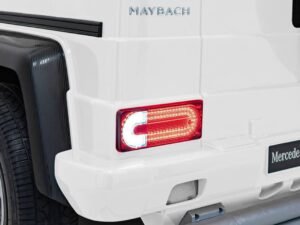Masina copii Mercedes-Maybach, jucarie electrică de luxe pentru copii, culoare albă.