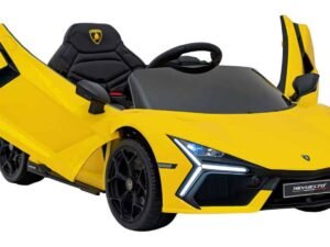 Mașină electrică de jucărie Lamborghini pentru copii, model sport cu deschidere a portierelor, ideal pentru joacă și aventură.