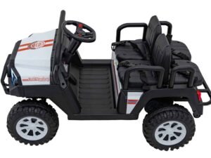 Mașinuță electrică pentru copii, jucărie pentru exterior, mașină de copii cu patru locuri, design realist.