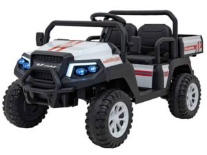 Mașină electrică copii off-road cu design realist și lumini, pentru teren accidentat și joacă outdoor.