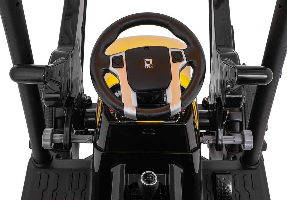 Butuc jucarie tractor, control volant, jucarie educativ pentru copii, tractor cu volan, jucarie pentru gradinita.