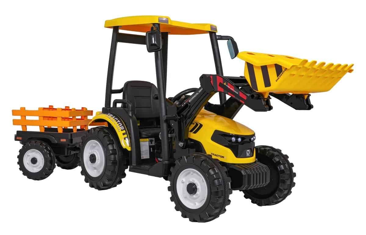 Jucarie tractor pentru copii, model utilitar pentru joaca in exterior. Perfect pentru micii fermieri si iubitori de constructii.