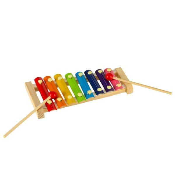 Dulcimer din lemn educațional colorat - imagine 5