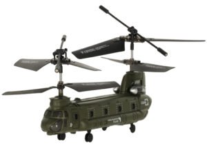 Palica de jucarie cu rotile si avioane de soldat, ideala pentru joaca in aer liber.