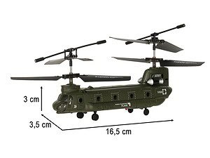 Jucarieelicopter militar pentru copii cu dimensiuni exacte și rotinoare, ideală pentru joacă în aer liber.