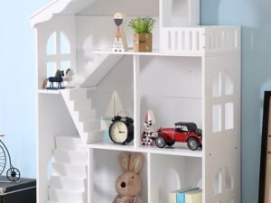 care poate fi folosită ca piesă de mobilier sau ca o casă de păpuși. Înălțime: 116 cm. Lățime: 82