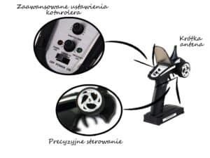 Controler de jucarie pentru masina radiocomanda, funcționalități avansate, control precis și antenna scurtă.