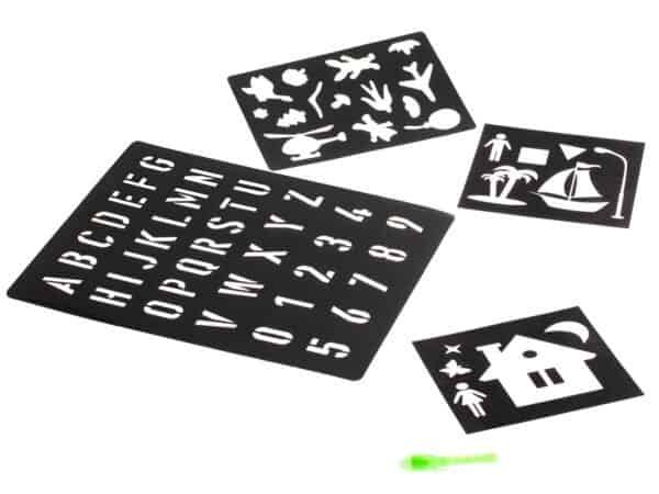 Tablă de desen cu lumină magică + kit creativ cu stilou UV - imagine 4