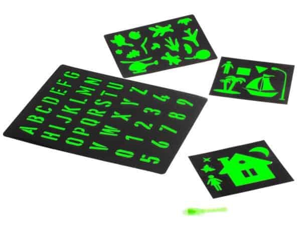 Tablă de desen cu lumină magică + kit creativ cu stilou UV - imagine 5