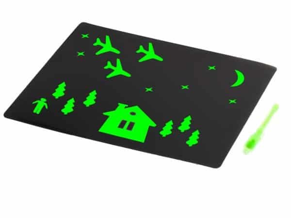 Tablă de desen cu lumină magică + kit creativ cu stilou UV - imagine 6