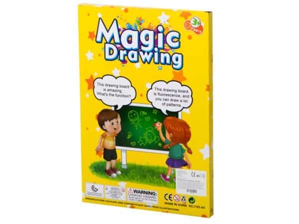 Tablă de desen cu lumină magică + kit creativ cu stilou UV - imagine 7