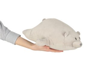 Haină de pluș pentru copii în formă de urs polar, jucărie moale și pufoasă pentru dormitor.