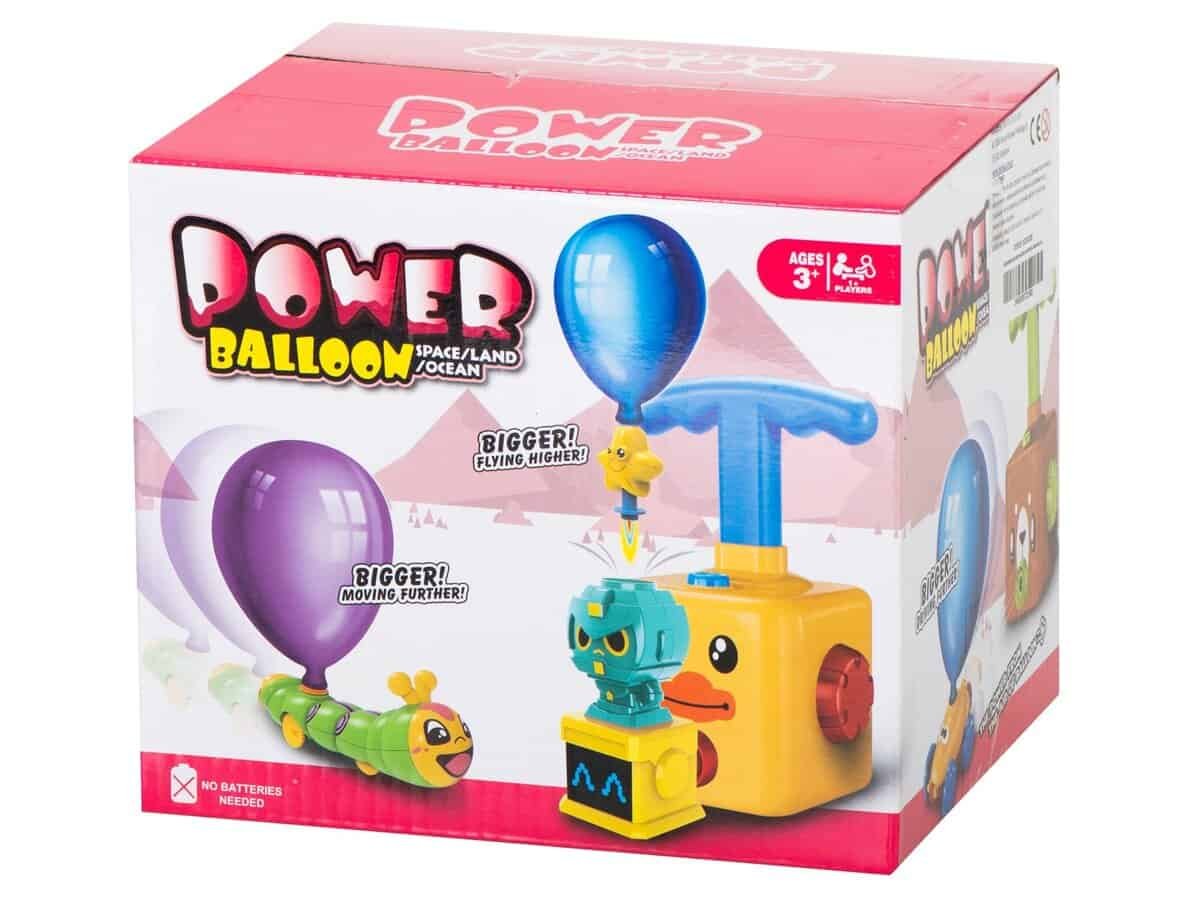 Jucarie educativa Power Balloon pentru copii, balon zburator, sigur pentru vârsta 3+ ani.