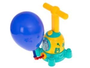 Colorful jucărie pentru copii cu balon și duză de aer, perfectă pentru joacă și distracție.