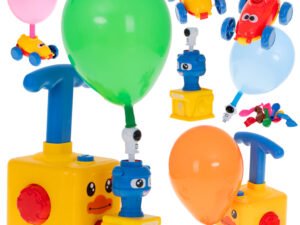 Aerodinamică mașină aerodinamică balon lansator rață de balon - Mașină aerodinamică lansator de baloane - rață. Va fura inima oricărui mic explorator. Setul stimulează imaginația și încurajează gândirea analitică. Setul include: baloane