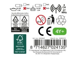 - Telecomanda ergonomica are 4 canale