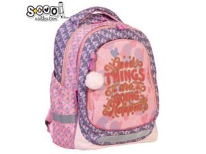 41 cm - S-COOL - - Ghiozdanul are: trei compartimente (compartiment principal