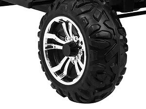 Jucarie masina electrica pentru copii cu anvelope mari si design realist.