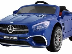 Mașină electrică pentru copii, sport Mercedes-Benz, culoare albastră, sigur și distractiv pentru cei mici.