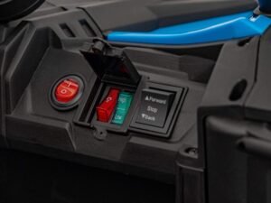 1. Buton roșu de oprire pentru jucării și mașinuțe electrice.