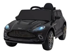 Mașină electrică pentru copii în stil sportiv, neagră, perfectă pentru micii șoferi.